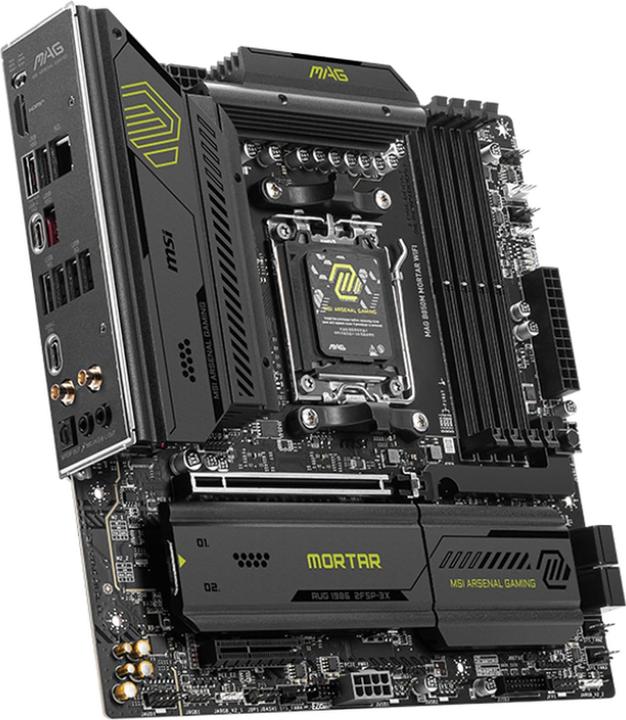 Produktbild MSI MAG B850M Mortar Wifi (B850,AM5,mATX,DDR5) (AM5, AMD B850, mATX)