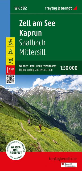 Produktbild Zell am See - Kaprun, Wander-, Rad- und Freizeitkarte 1:50.000, freytag & berndt, WK 382