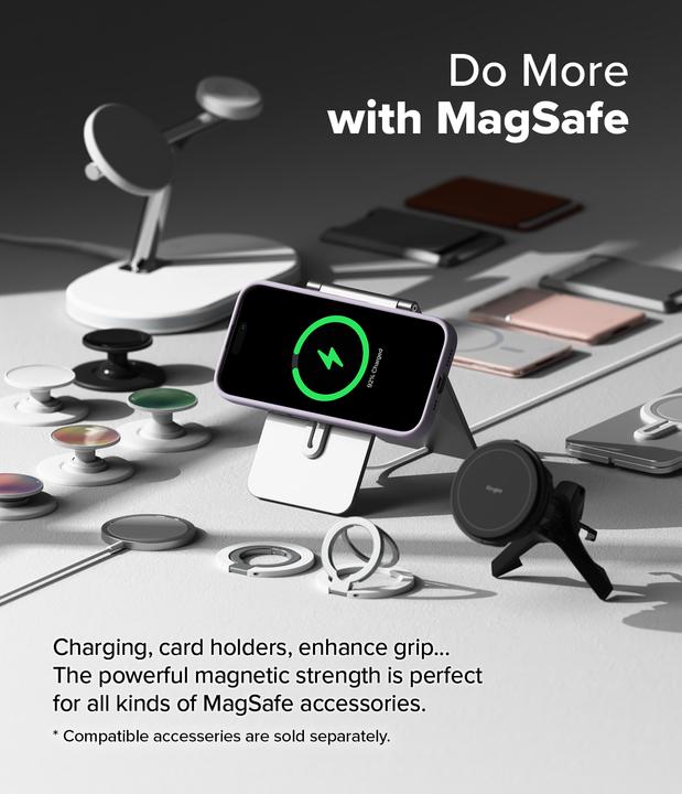 Produktbild Ringke Case for iPhone 16 Pro Max SILICONE MAGNETIC LIGHT PURPLE (Apple iPhone 16 Pro Max)