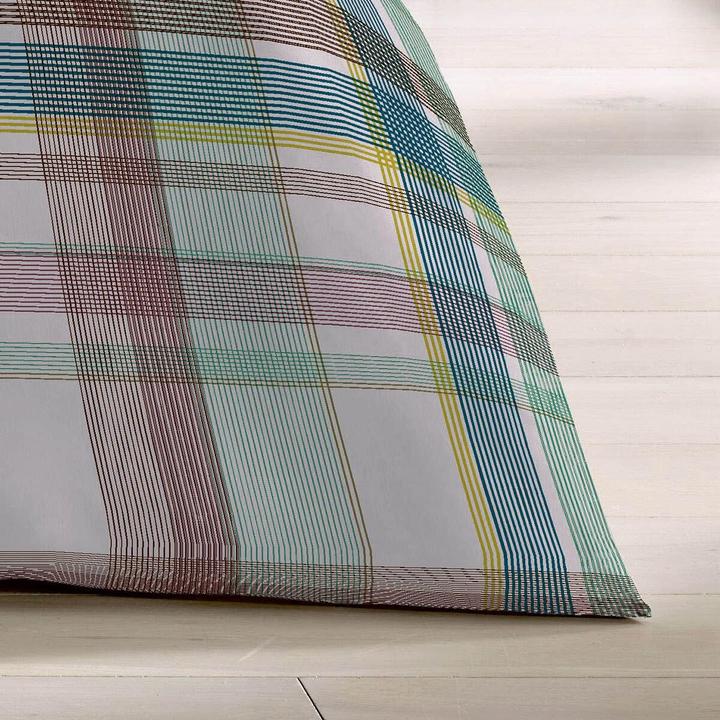 Produktbild Fleuresse Mako-Satin Bettwäsche Milano 114323 beige grün (Bettwäsche Set, 155x220 cm + 80x80 cm)