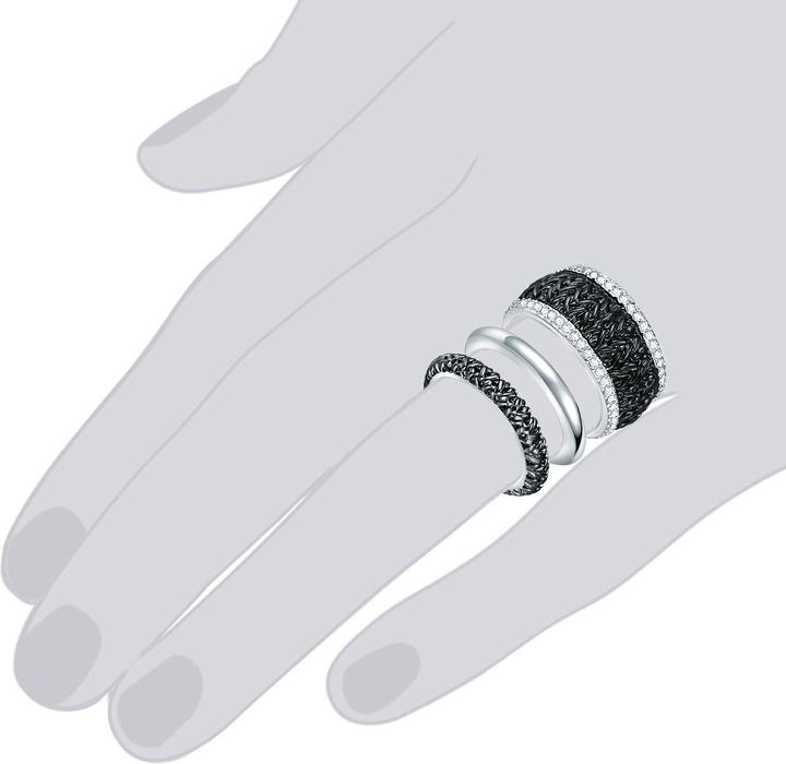 Actual product image Lulu & Jane Ladies metal alloy embellished with Swarovski® crystals silver - 29683 (58)