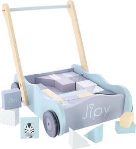 Actual product image Jipy Wooden Trolley With Building Blocks