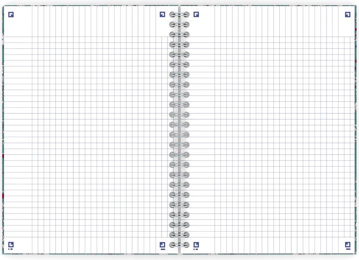 Actual product image Oxford FORME FLORAL - Spiral book (A5, Checked, Hardcover)