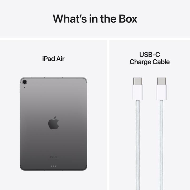 Image du produit Apple iPad Air 11 2024 (M2) (5G, 11", 1000 Go, Space grey)