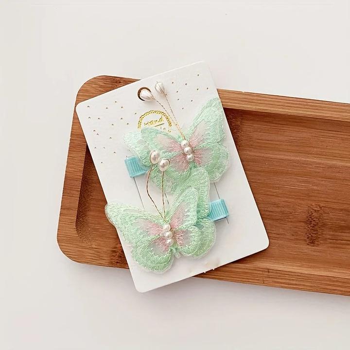 Activity Board Schmetterlings-Haarspangen mit Pailletten
