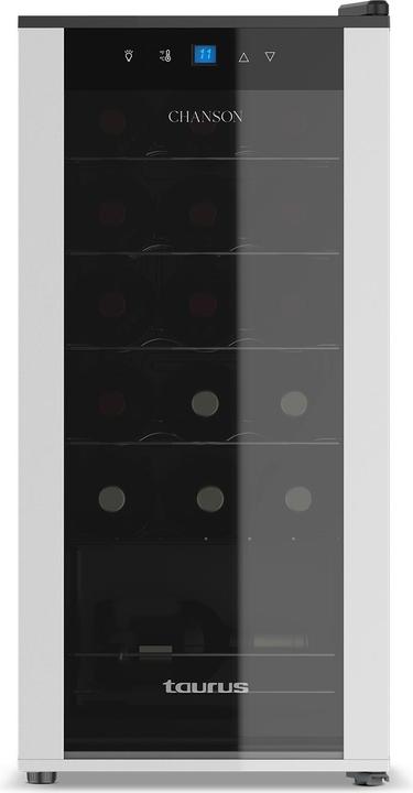 Taurus Chanson 18 Thermoelektrische Weinkühler Freistehend Schwarz, Silber 18 Flasche(n)