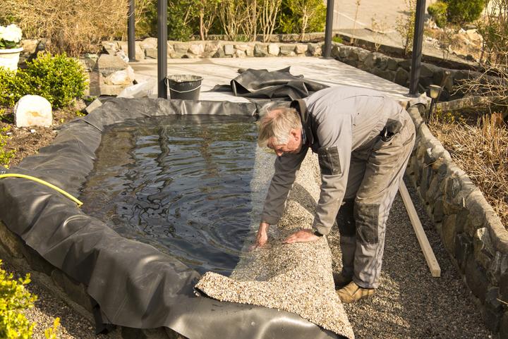 Produktbild Aquagart Steinfolie 16m x 0,6m breit Für Bachlauf Ufer Teichfolie Teich Folie Sandfarben