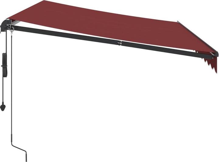 Immagine prodotto VidaXL Markise Gelenkarmmarkise Sonnenmarkise Automatisch Weinrot 350x250cm (3.50 m)