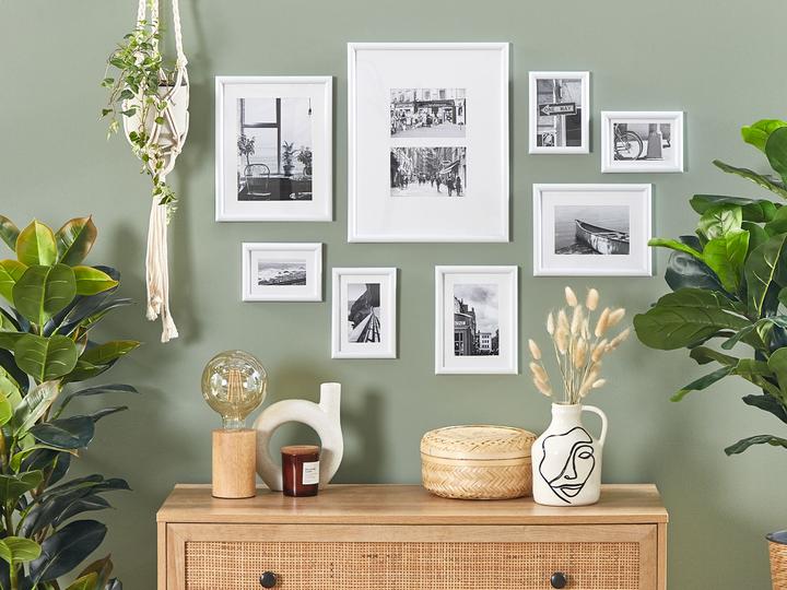 Productafbeelding Beliani Fotolijst Collage Set van 8 wit GARANGO