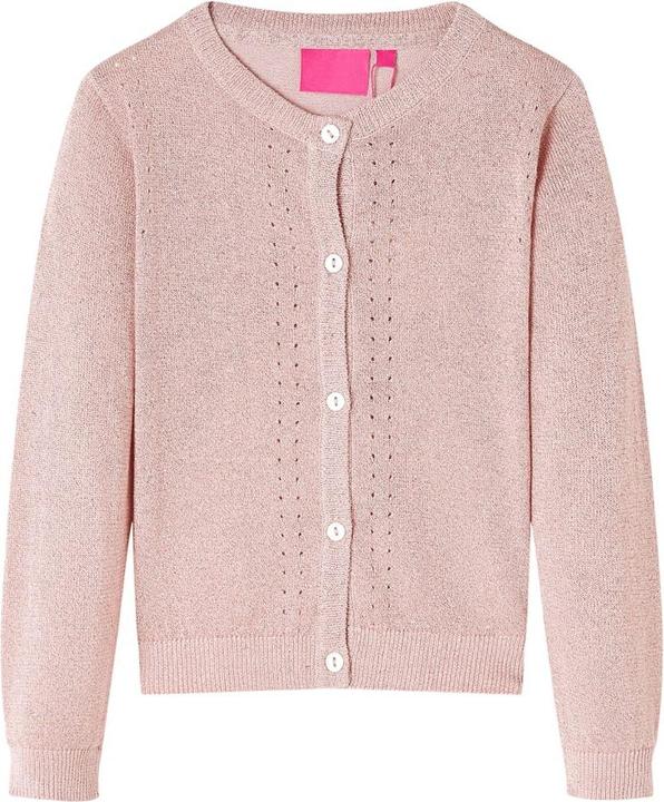 Image du produit VidaXL Cardigan pour enfants Rose tendre 128,Matière : 97% coton. 3 (128)