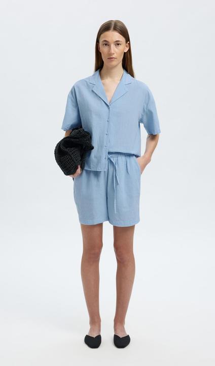 Image du produit Selected Homme Leinenmix Kurzarmhemd (38)