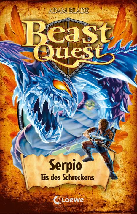 Actual product image Loewe Beast Quest (Band 65) - Serpio, Eis des Schreckens (German, Adam Blade, Sandra Margineanu, Loewe children's books, 2023)