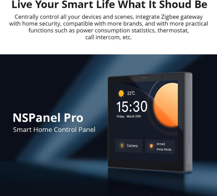 Actual product image Sonoff NSPanel86PW