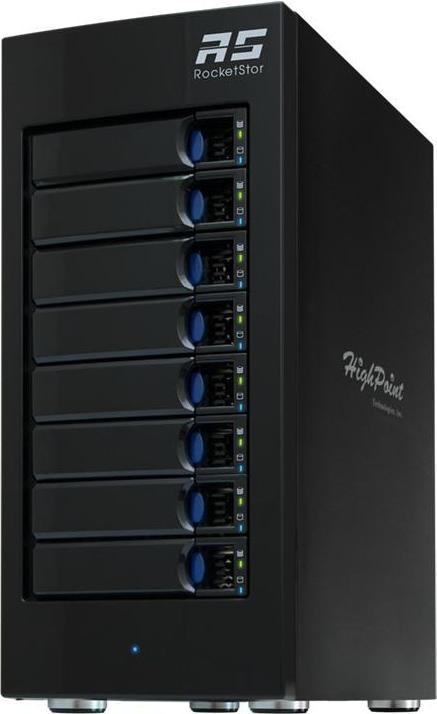 Produktbild HighPoint RocketStor 6418AS - Festplatten-Array - 8 Schächte (SATA-600 / SAS-2) (2.5", 3.5")