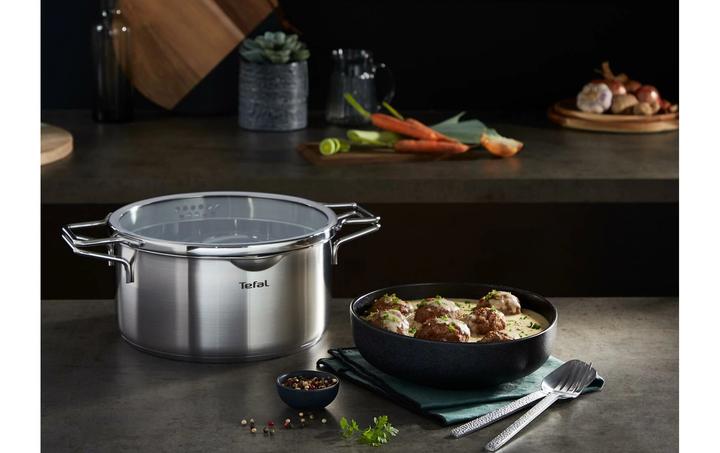 Actual product image Tefal Nordica Stewpot 20 cm (20 cm, Pot, Stainless steel)