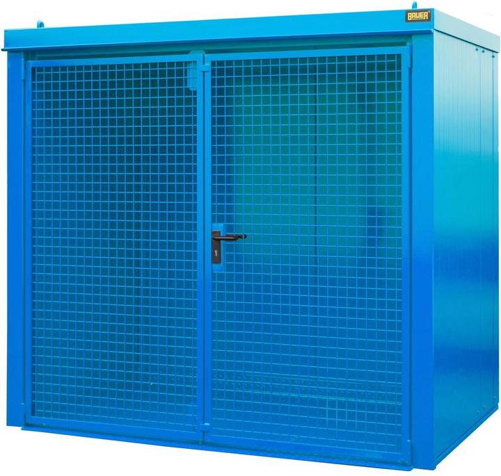 Produktbild Bauer Südlohn Bauer Gasflaschen Container GFC B M3 2425 x 2265 x 1575 mm lackiert lichtblau