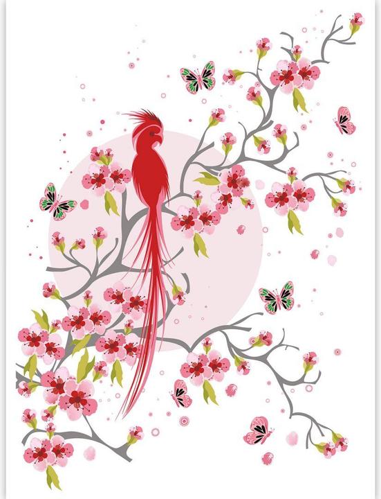 Image du produit Trenddeko Oiseau de paradis (192 x 260 cm)