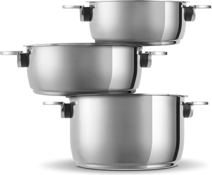 Actual product image Kuhn Rikon Per serving casserole (22 cm, Pan set + pot set, Stainless steel)