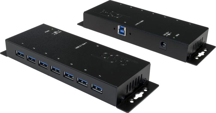 Exsys 7 Port USB 3.0 Metall HUB mit Überspannungsschutz (7 Ports)