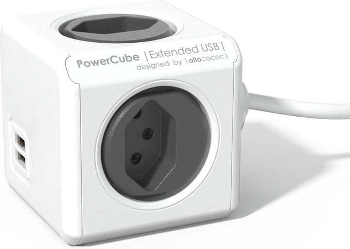 Produktbild Allocacoc PowerCube Extended USB S+ (4 x, Typ 13, USB-A, 1.50 m)