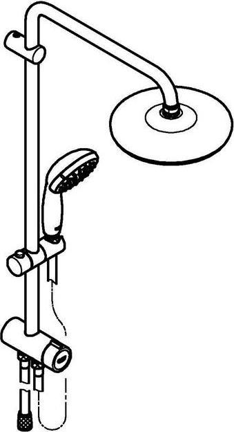Produktbild Grohe Tempesta System 210 Flex Duschsystem mit Umstellung