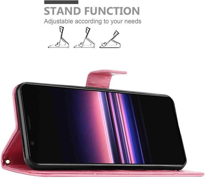Image du produit Cadorabo Couverture du livre de fleurs (Sony Xperia 5)