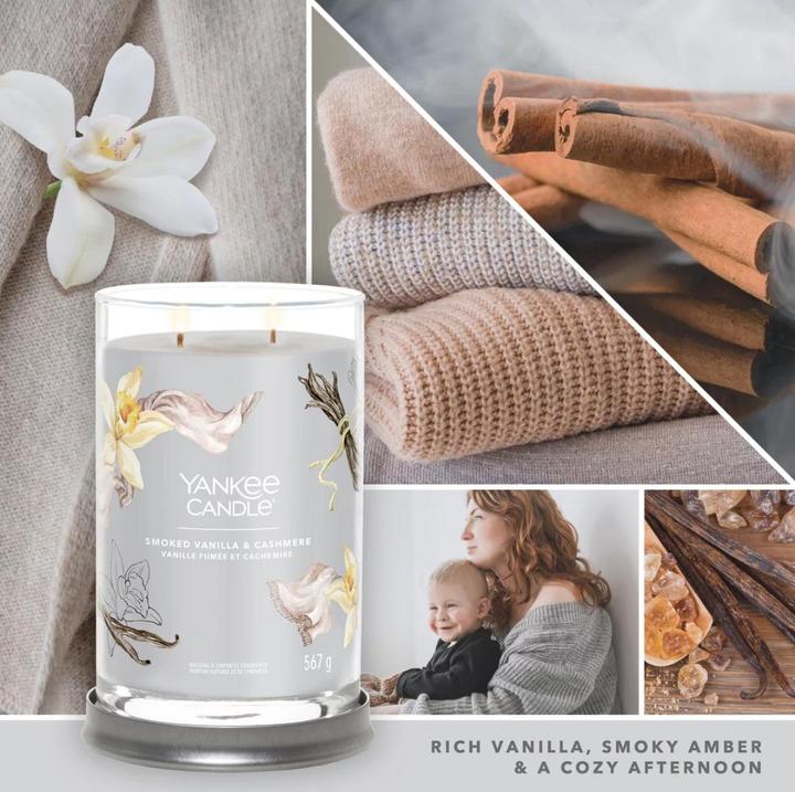 Produktbild Yankee Candle Duftkerze Smoked Vanilla & Cashmere Signature Large Tumbler (567 g)