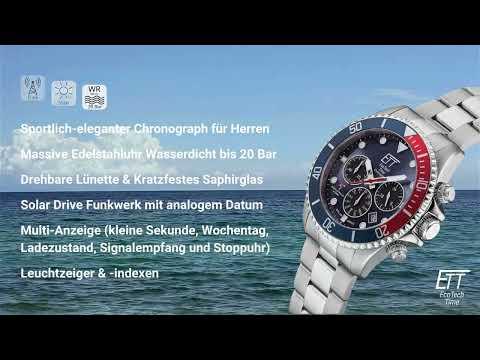 Immagine prodotto ETT EGS-11609-35M (Orologio radiocontrollato, Orologio digitale, Orologio da polso analogico, Cronografo, 44 mm)