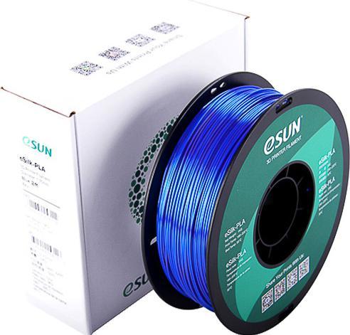 eSUN EPLA-SILK 1,75mm BLAUW 1kg 3D FILAMENT (PLA, 1.75 mm, 1000 g, Blauw)