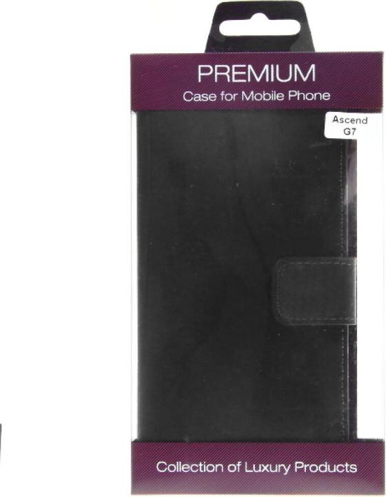 Image du produit OEM Slim Leather Book Case for Huawei G7 - noir 4250710564347 (Huawei Ascend P7)