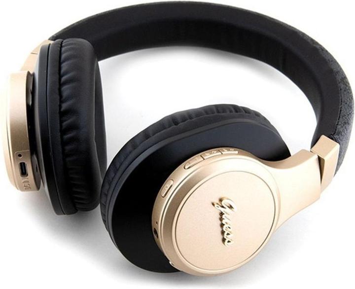 Immagine prodotto Guess Wireless Leather Headphone with Metal Logo (ANC, 32 h, Senza fili)