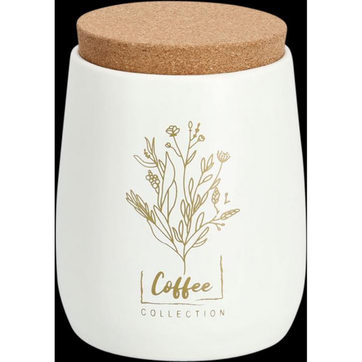 Actual product image Zeller Present Coffee" storage jar with cork lid, 750 ml, metal (0.75 l)