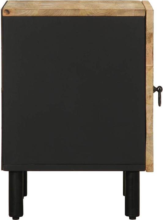 Produktbild VidaXL Nachttisch Nachtschrank Nachtkommode Nachtkonsole 2 Stk. Raues Mangoholz (40 x 33.5 x 46 cm)