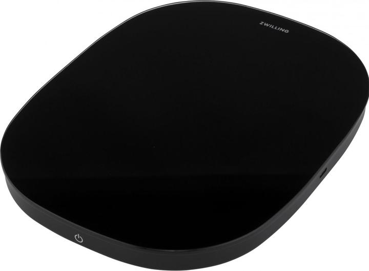 Actual product image Zwilling Enfinigy Black digital kitchen scale up to 10kg.