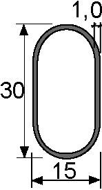 Image du produit OK-Line Tubes d'armoire 1000mm en acier, chromé (1 pcs)