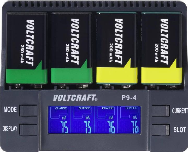 Immagine prodotto Voltcraft P9-4 (1 pz., 9V Block, Caricabatterie senza batteria)
