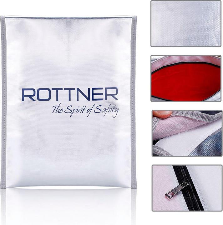 Produktbild Rottner feuerfeste Dokumententasche Fire Proof Bag DIN A3 (A3)