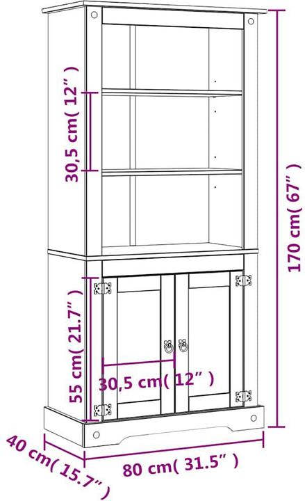 Immagine prodotto VidaXL Arcadia (80 x 40 x 170 cm)