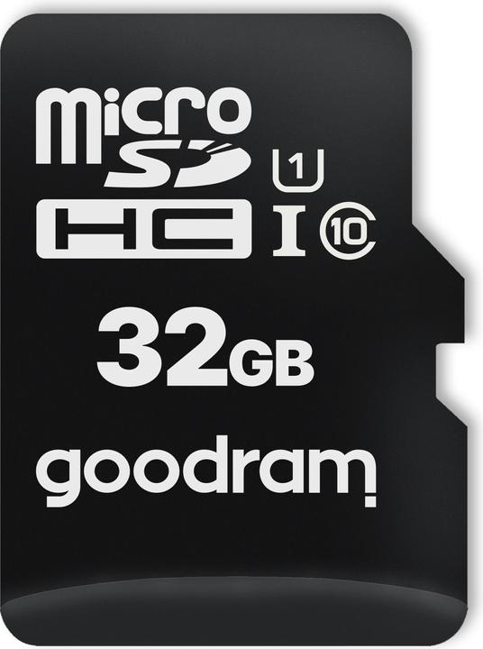 Actual product image Goodram M1A4-0320R12 - 32 GB - MicroSD - Class 10 - UHS-I - 100 MB/s - 10 MB/s (32 GB, microSD, U1, UHS-I)
