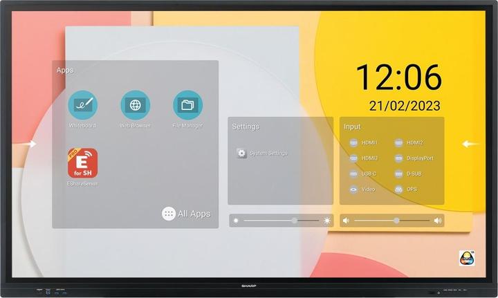 Image du produit NEC Sharp PN-LC752 Écran interactif 75", UHD, 350cd/m2 (3840 x 2160 pixels, 75")
