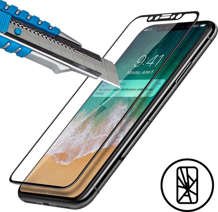 Actual product image Avizar Screen protector film, screen protector glass (1 Piece, Apple iPhone XS)