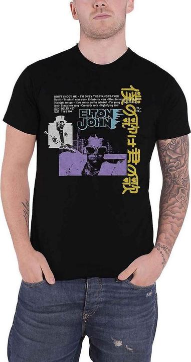 Produktbild Elton John Unisex Adult Japanese Single Cotton T-Shirt (M)