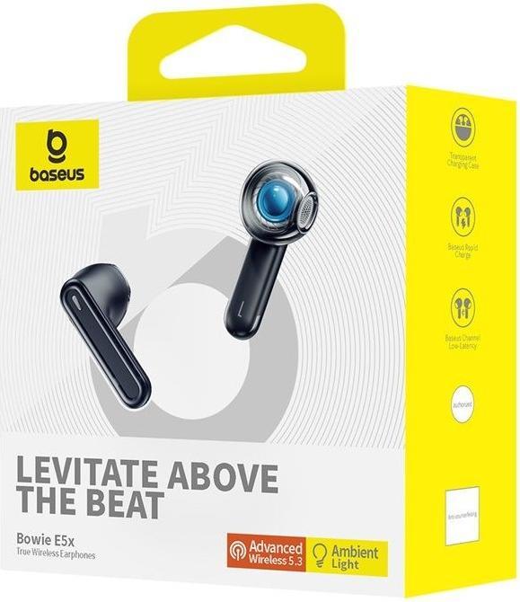 Actual product image Baseus Earphones TWS Bowie E5x (black) (25 h, Cable)