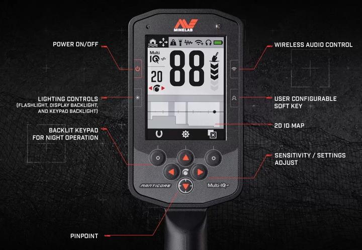 Immagine prodotto Minelab MANTICORE. Specialista in metadetector.