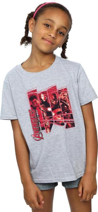 Actual product image Girls Avengers Team Collage Cotton T-Shirt (116)