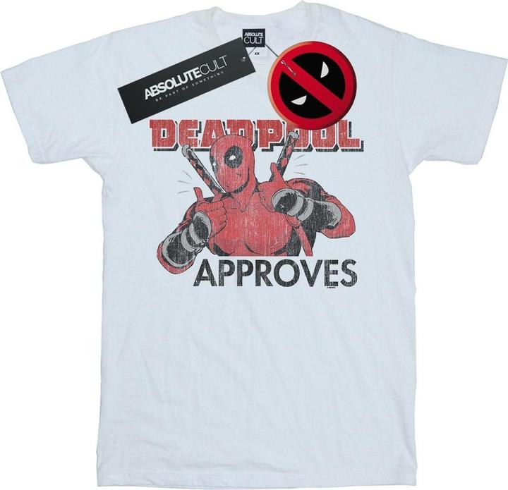 Immagine prodotto Deadpool Approves Maglietta Uomo (L)