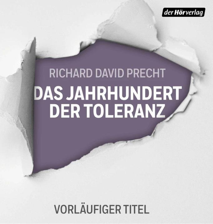 Actual product image The century of tolerance (Richard David Precht, German)