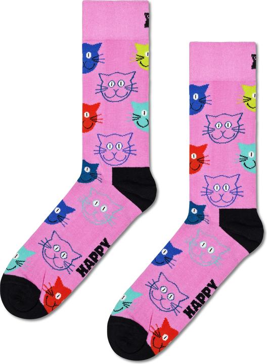 Immagine prodotto Happy Socks Set regalo gatto misto (confezione da 3, 36 - 40)