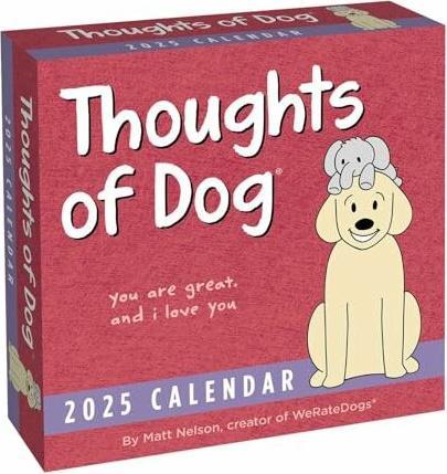Image du produit Thoughts of Chien 2025 Calendrier jour par jour (Anglais)