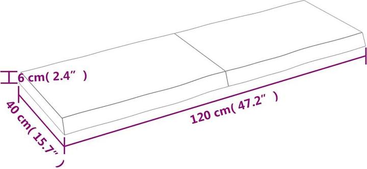 Actual product image VidaXL Nili (120 x 40 x 6 cm)